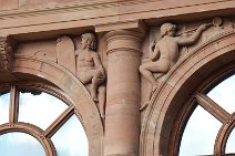 WEIMAR (Landesmuseum | Neues Museum): Relief (Buntsandstein / Nebra, Bad Berka)