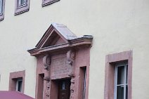 WEIMAR (Frauenplan): Ausschnitt Eingang Goethehaus (Thüringer Bausandstein)