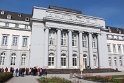 Koblenz Schloss Rheinseite Treppenaufgang Plaider Basaltlava